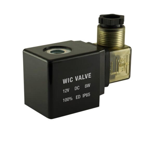 A 3/8" Inch Stainless Electric Water Solenoid Valve Normally Closed on a white background with a stainless steel seal.