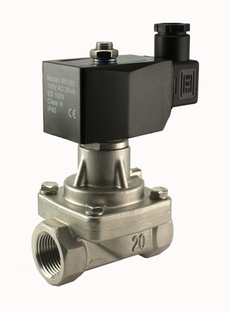 3/4" Inch Zero Differential Electric Solenoid Steam Valve NC Wisdom
