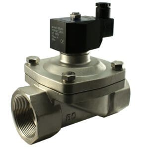 2" Inch Stainless Zero Differential Electric Solenoid Valve