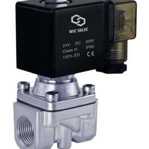 High Pressure SS316 Stainless Steel Electric Solenoid Process Valve