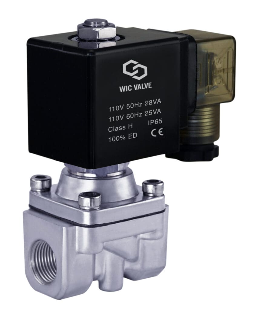 High Pressure SS316 Stainless Steel Electric Solenoid Process Valve