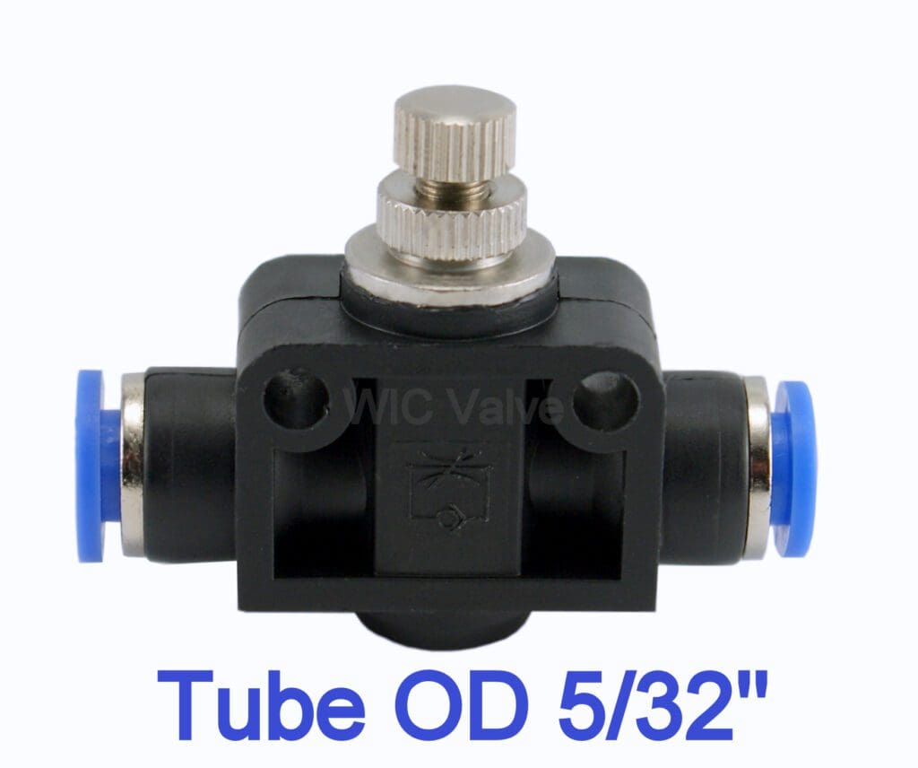 Beduan 5/16 x 5/16 Tube OD Air Flow Control Valve with Push-to