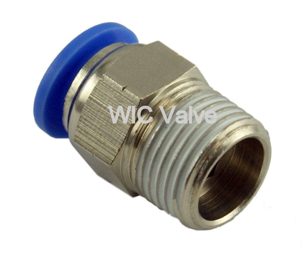 Male Connector Tube OD 1/2 X NPT 1/2 Pneumatic Push In Fitting