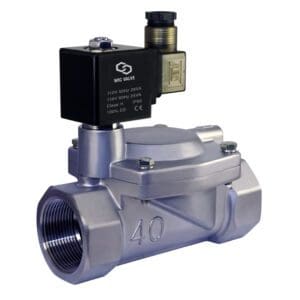 1.5" Inch Slow Closing Anti Water Hammering Stainless Steel Electric Solenoid Process Valve