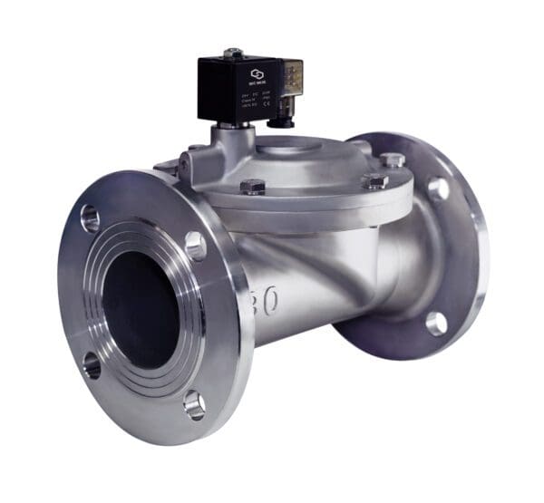 3" Inch Electric Solenoid Process Valve Flange Connection