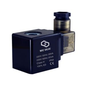 220V AC Electric Solenoid Valve Coil with DIN Connector and LED Indicator