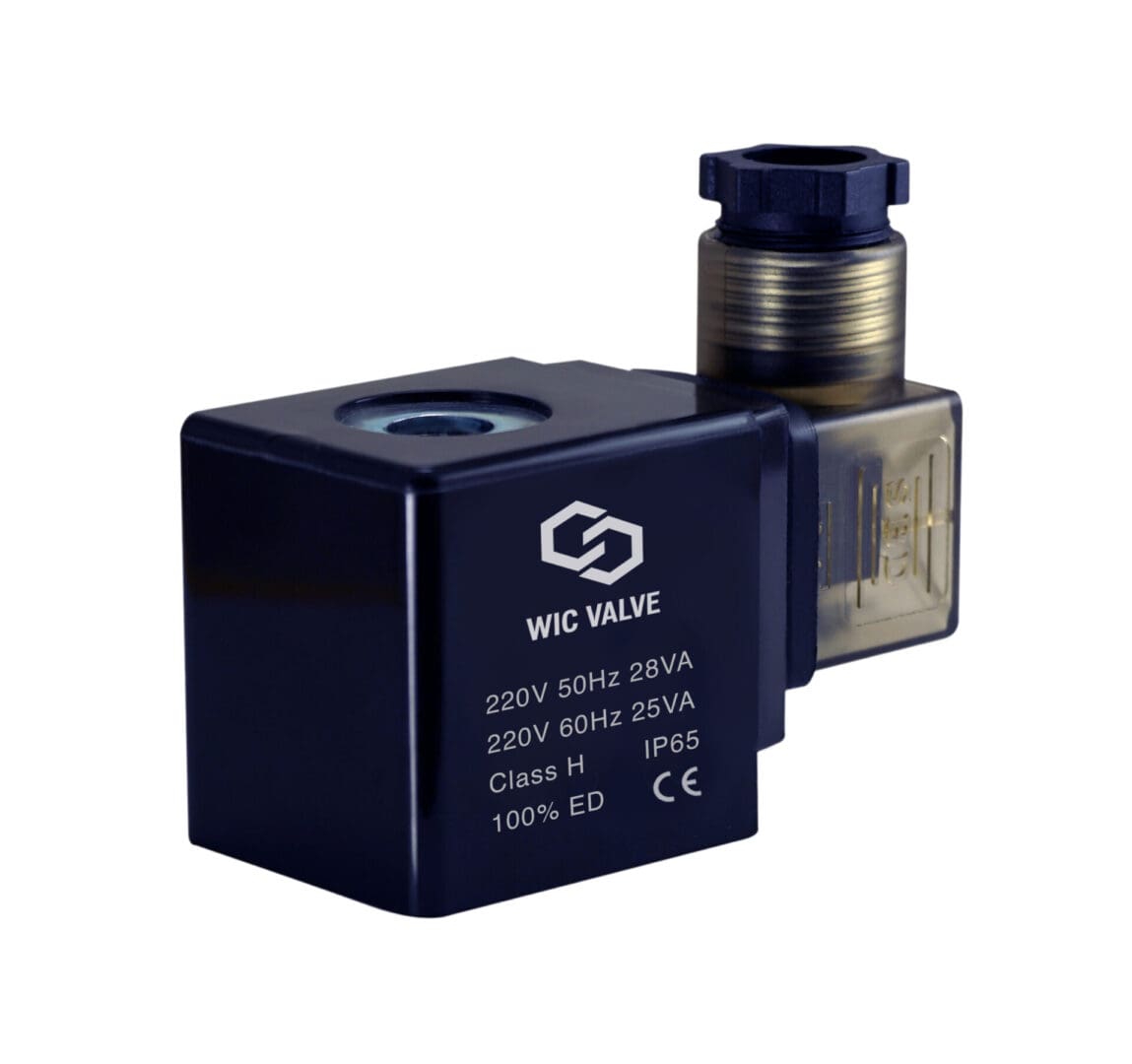 220V AC Electric Solenoid Valve Coil with DIN Connector and LED Indicator
