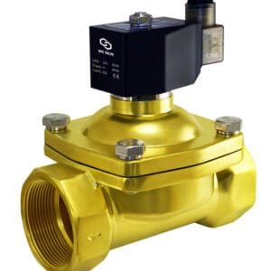 2 Inch Brass Normally Closed Zero Differential Electric Solenoid Valve