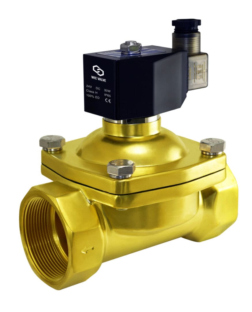 2 Inch Brass Normally Closed Zero Differential Electric Solenoid Valve
