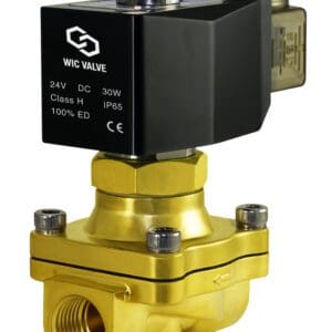 WIC Valve Brass Normally Open Zero Differential Electric Solenoid Water Valve