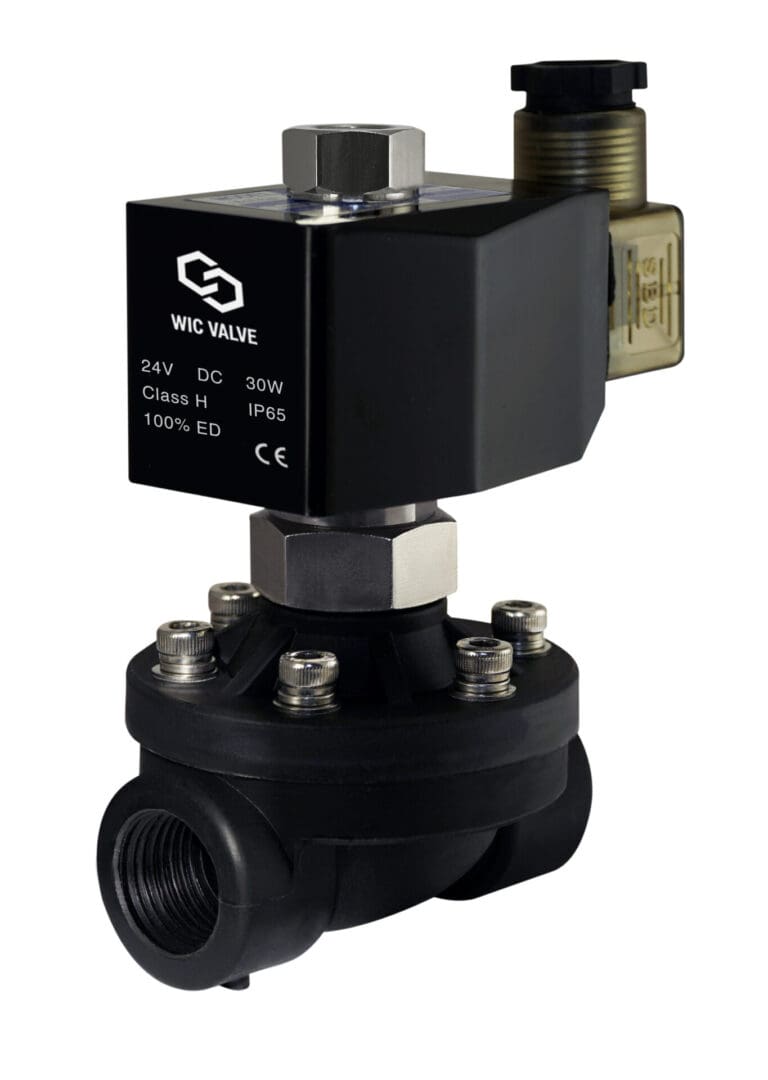 Normally Open PA66 Plastic Zero Differential Electric Solenoid Valve