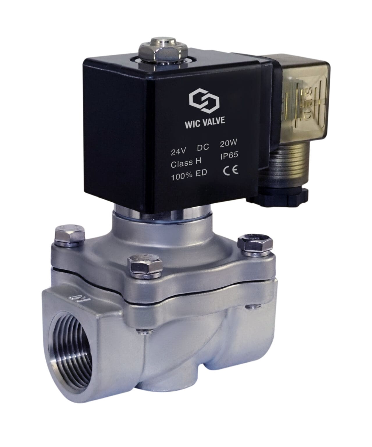 3/4" Inch Zero Differential Stainless Electric Solenoid Valve Wisdom