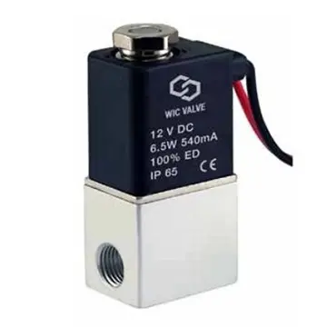 A high quality solenoid valve on a white background.