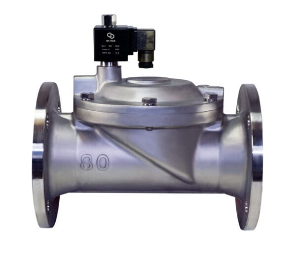 Normally Open 3 Inch Stainless Flange Electric Valve