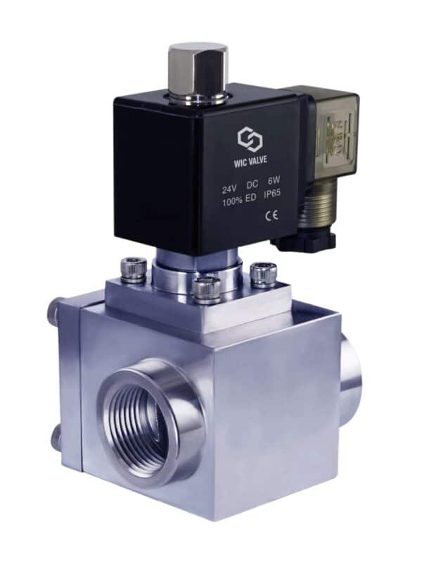 Normally Open High Pressure Stainless Electric Solenoid WIC Valve